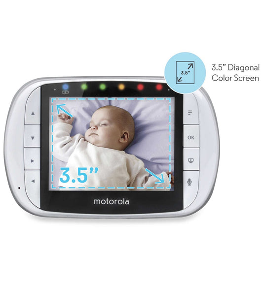 Motorola Remote Wireless 3.5" Video Baby Monitor with USB - MOTO-MBP36S