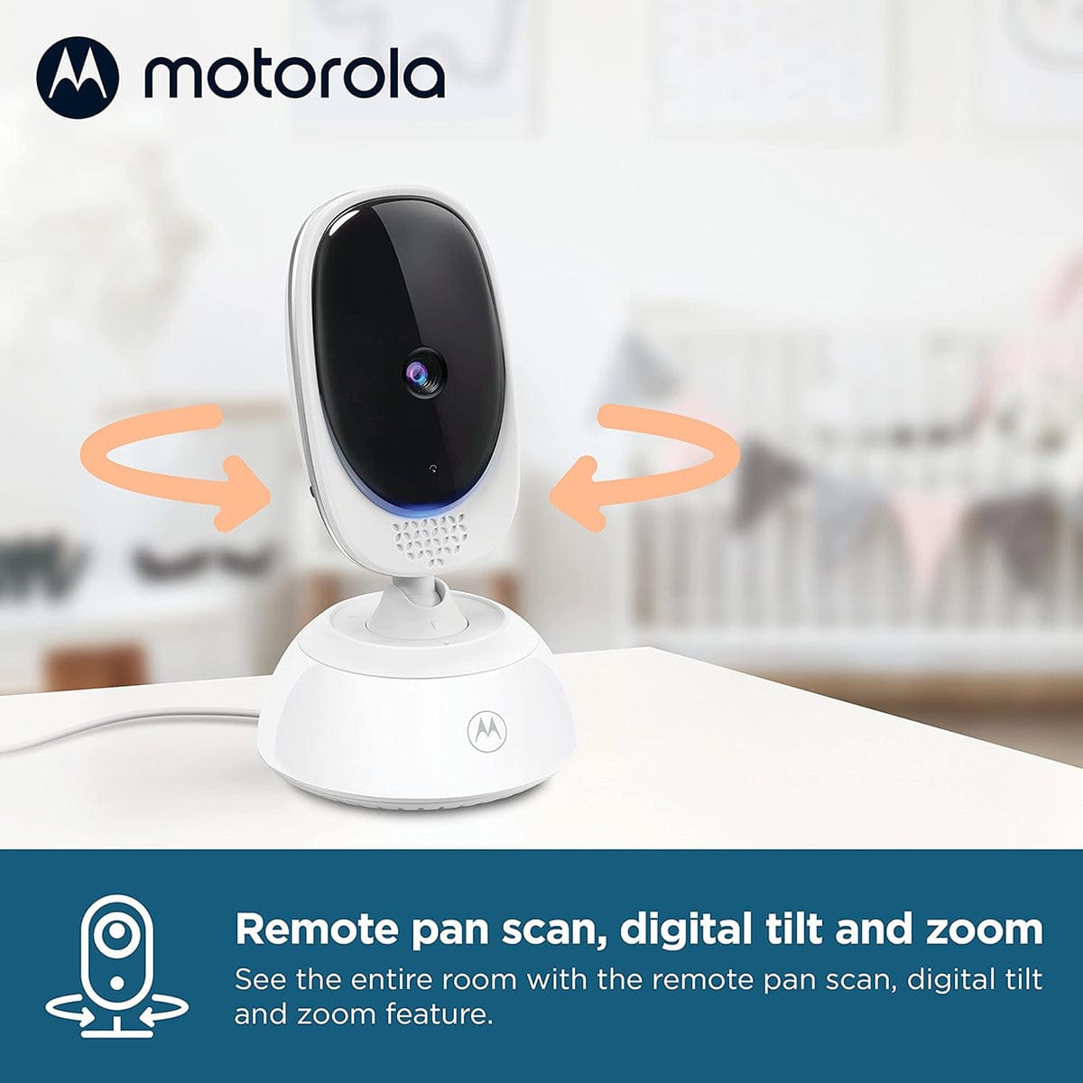 Motorola VM75 5" Motorized Pan Video Baby Monitor - VM75