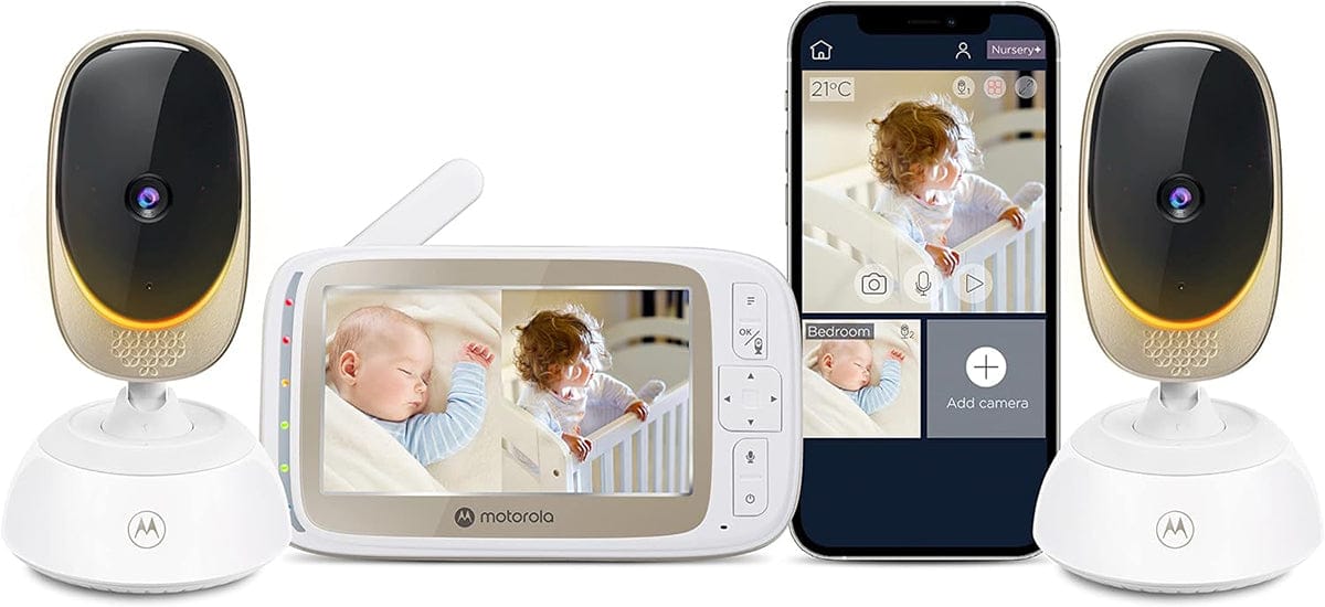 Motorola VM85 Connect 5" Wi-Fi Video Baby Monitor with Mood Light - 2 Camera Pack - VM85-2-CONNECT