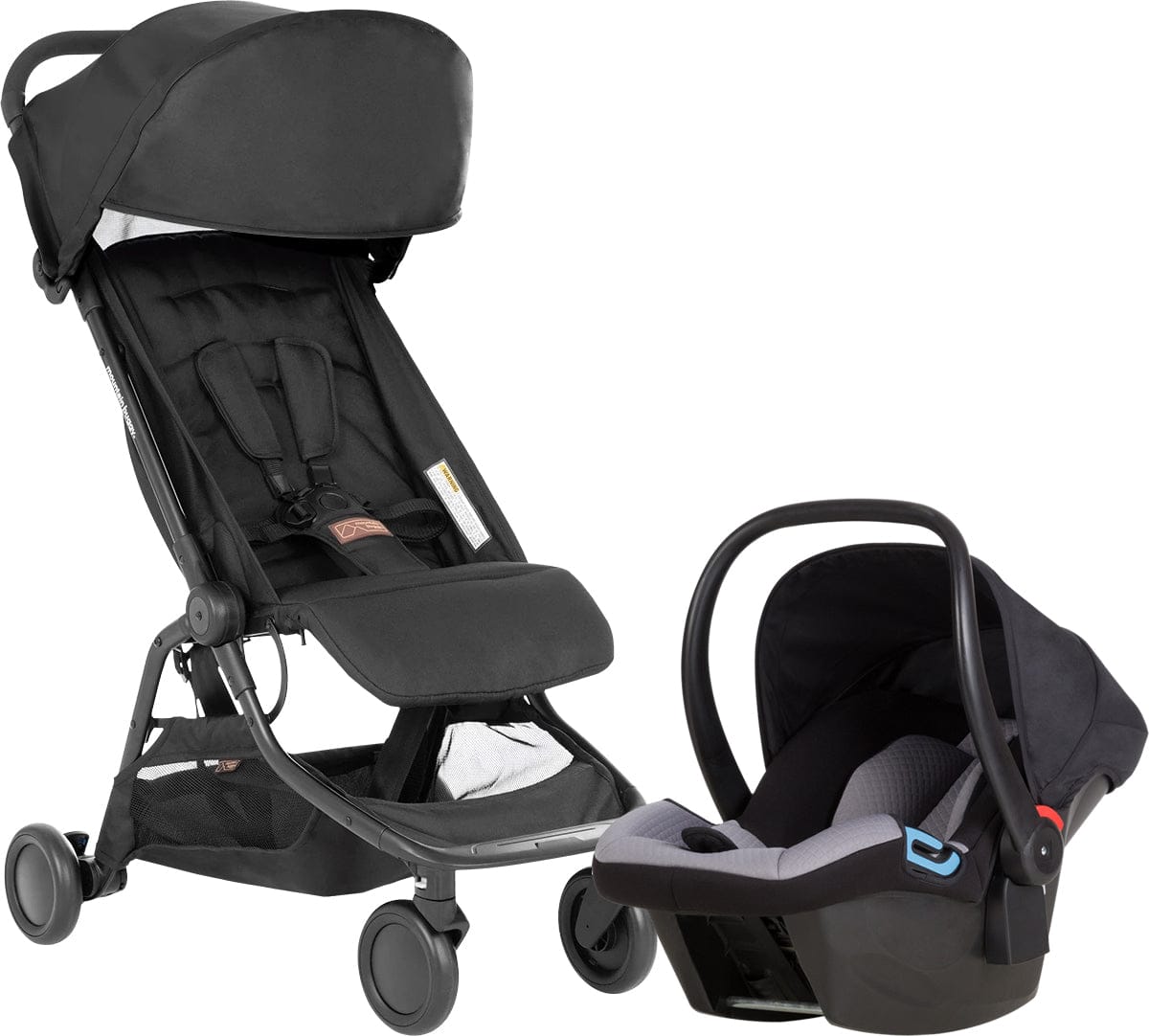 Mountain Buggy 2020 Nano Travel System - Black - NANO-V3-5-TS
