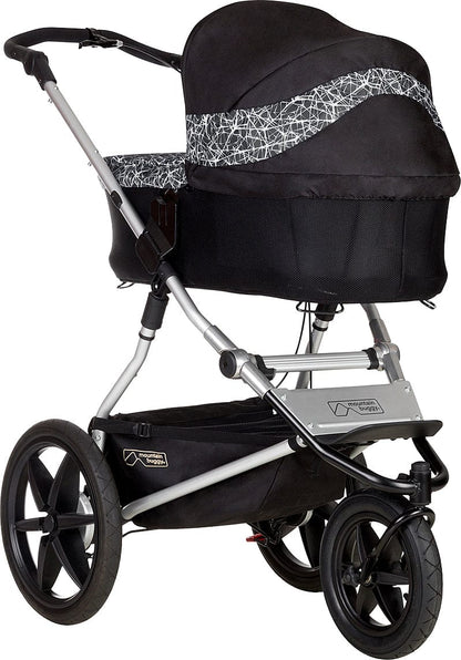 Mountain Buggy Carrycot Plus for Urban Jungle, Terrain & Plus One Strollers - Graphite - CCPU-V1-65