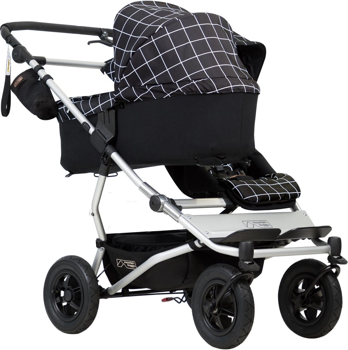 Mountain Buggy Duet 3.0 Double Stroller - Grid - DUET-V3-59