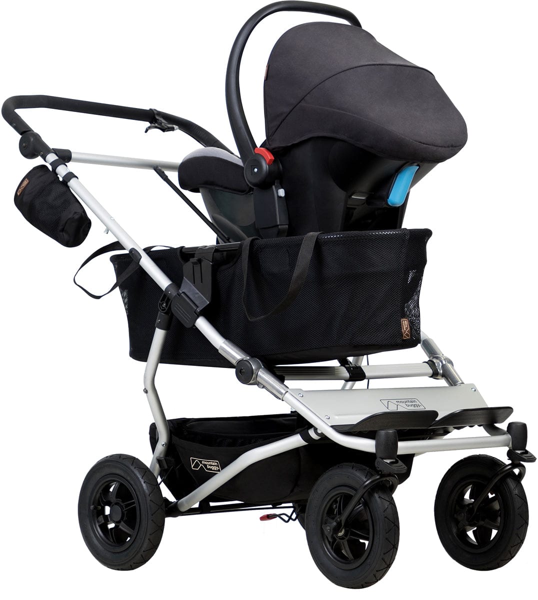 Mountain Buggy Duet as a Single Stroller - Black