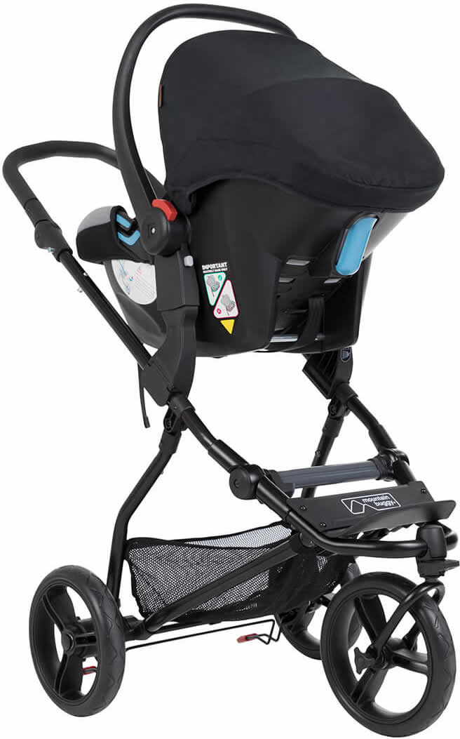 Mountain Buggy Mini V3 Full Size Compact Stroller - Black - MINI-V3-1-5