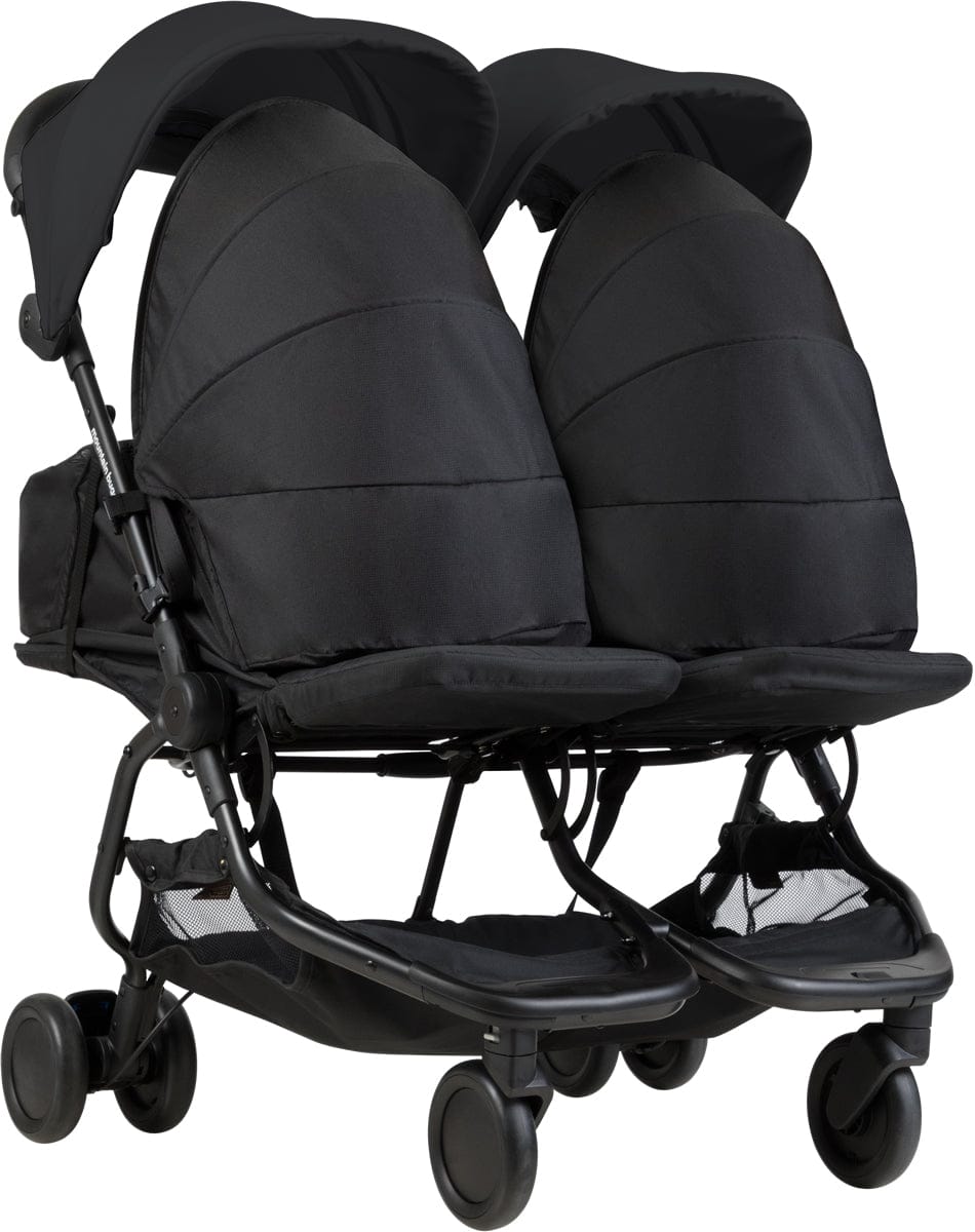 Mountain Buggy Nano Duo Double Stroller - Black - NANODUO-V1-5