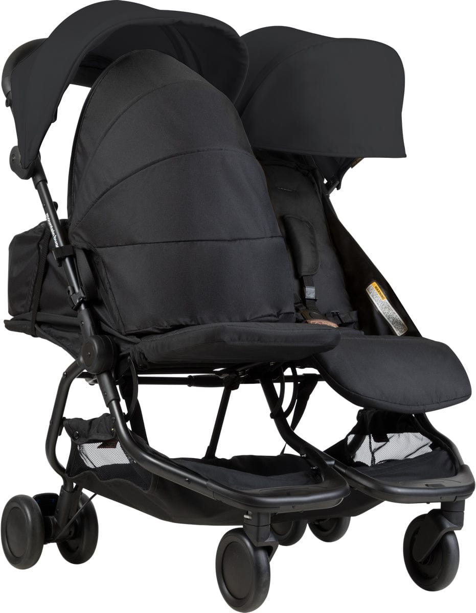 Mountain Buggy Nano Duo Double Stroller - Black - NANODUO-V1-5