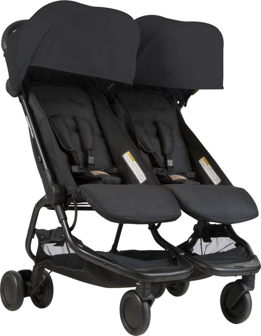 Mountain Buggy Nano Duo Double Stroller - Black - NANODUO-V1-5