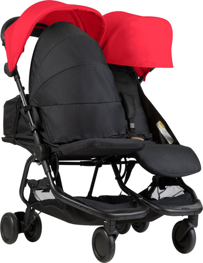 Mountain Buggy Nano Duo Double Stroller - Ruby