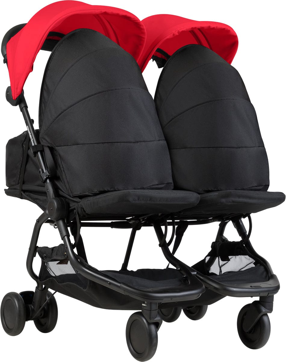 Mountain Buggy Nano Duo Double Stroller - Ruby