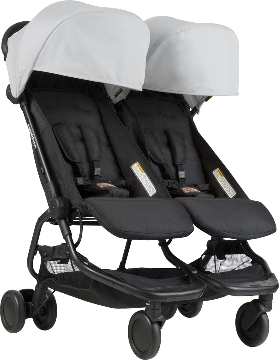 Mountain Buggy Nano Duo Double Stroller - Silver - NANODUO-V1-6