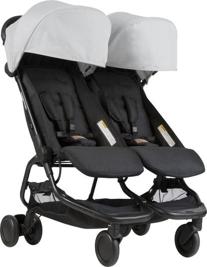 Mountain Buggy Nano Duo Double Stroller - Silver - NANODUO-V1-6
