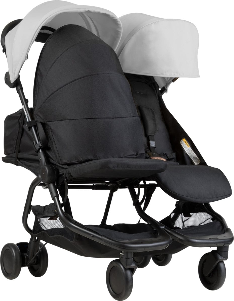 Mountain Buggy Nano Duo Double Stroller - Silver - NANODUO-V1-6