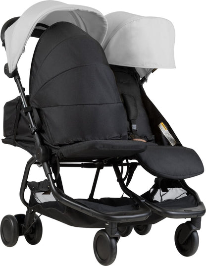 Mountain Buggy Nano Duo Double Stroller - Silver - NANODUO-V1-6