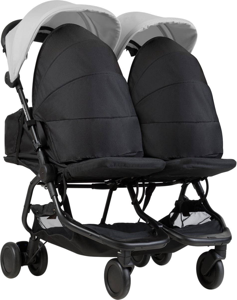 Mountain Buggy Nano Duo Double Stroller - Silver - NANODUO-V1-6