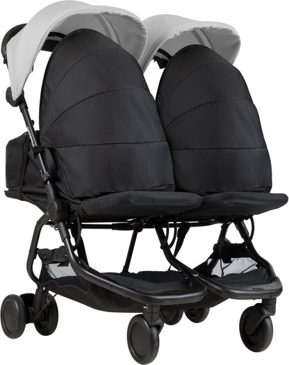 Mountain Buggy Nano Duo Double Stroller - Silver - NANODUO-V1-6