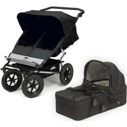 Mountain Buggy Urban Jungle Double Stroller with Carry Cot Black - C103394BLK