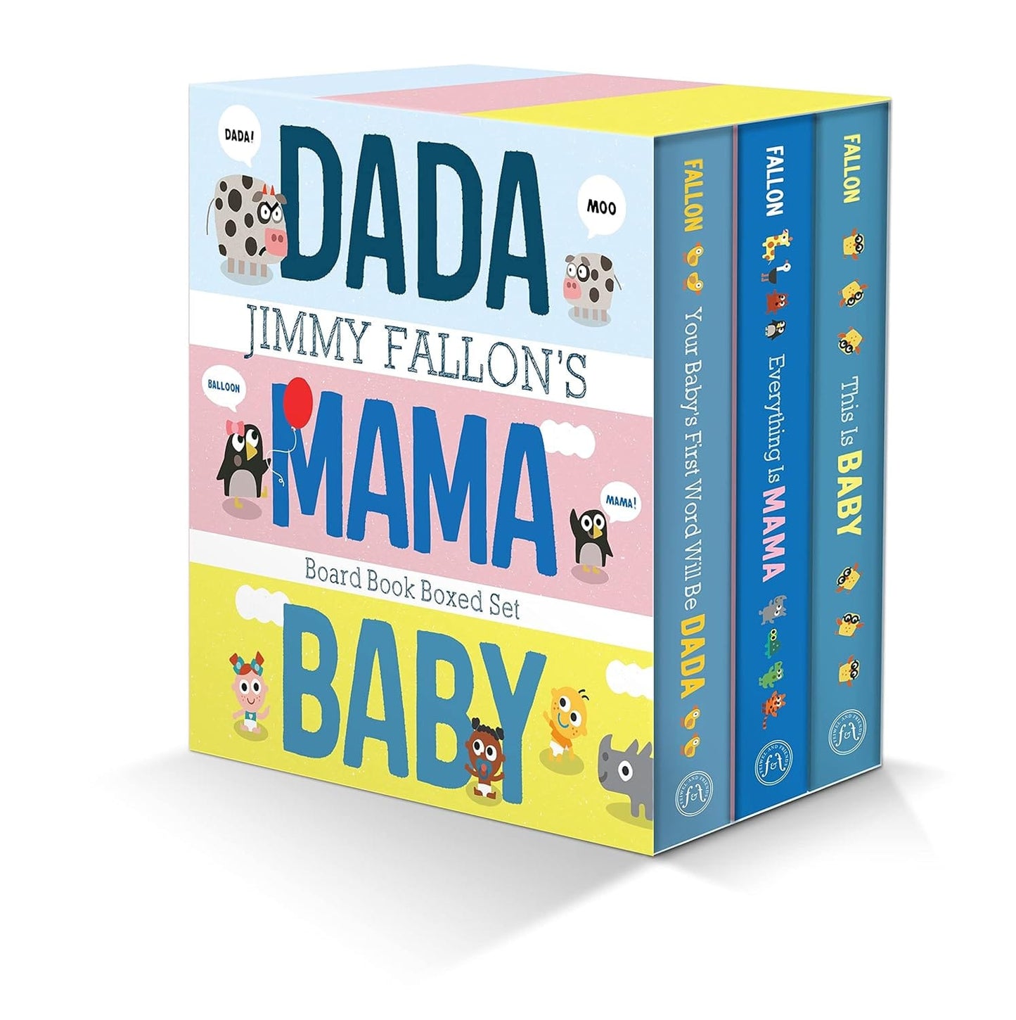 MPS Publishers Jimmy Fallon's DADA, MAMA, and BABY Board Book Boxed Set - 9781250852380