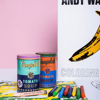 Mudpuppy Andy Warhol Soup Can Crayons - Orange - 9780735346390