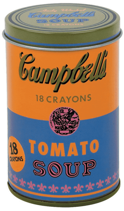 Mudpuppy Andy Warhol Soup Can Crayons - Orange - 9780735346390