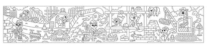 Mudpuppy Mini Coloring Roll - Construction Site - 9780735369610
