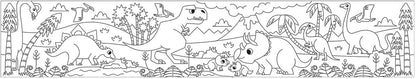 Mudpuppy Mini Coloring Roll - Mighty Dinosaurs - 9780735359833