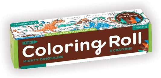 Mudpuppy Mini Coloring Roll - Mighty Dinosaurs - 9780735359833