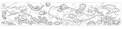 Mudpuppy Mini Coloring Roll - Under The Sea - 9780735349322