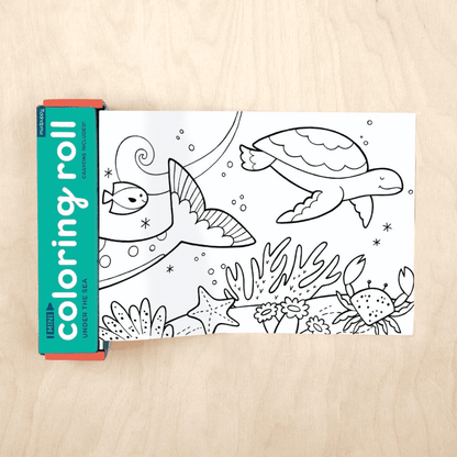 Mudpuppy Mini Coloring Roll - Under The Sea - 9780735349322