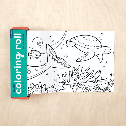 Mudpuppy Mini Coloring Roll - Under The Sea - 9780735349322