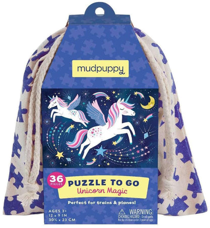 Mudpuppy Puzzle to Go - Unicorn Magic - 9780735356948