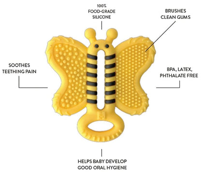 Munch Baby Toothbrush Teether - Bee - TBT01BB