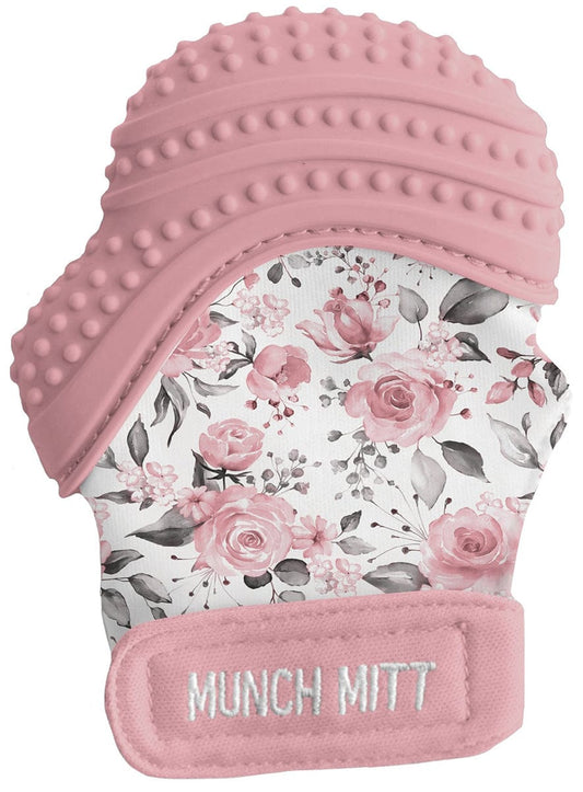 Munch Mitt Teething Mitten - Rosewood - MM42RW