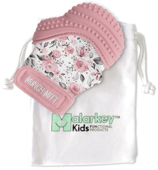 Munch Mitt Teething Mitten - Rosewood - MM42RW