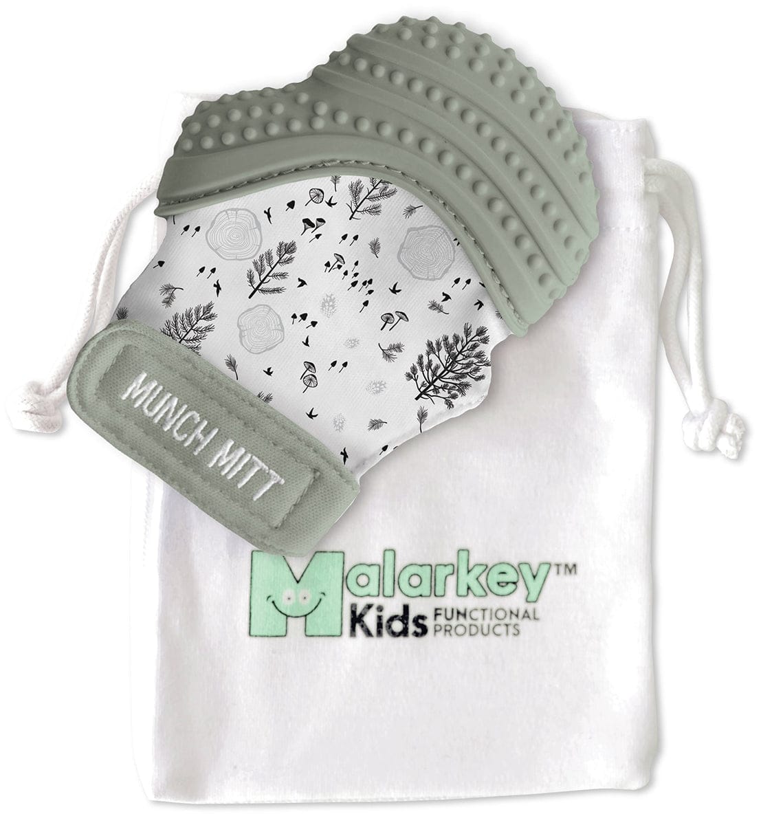 Munch Mitt Teething Mitten - Sage Woods - MM40SW