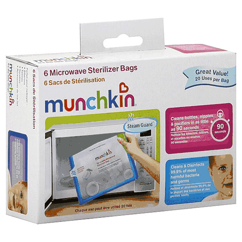 Munchkin 6 Microwave Sterilizer Bags - 11003-M
