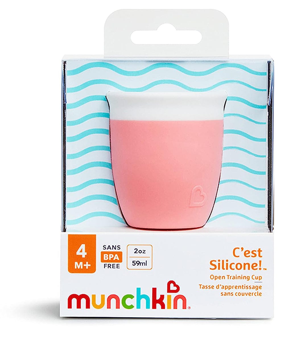 Munchkin C'est Silicone Open Training Cup, 2oz - Coral - 17776