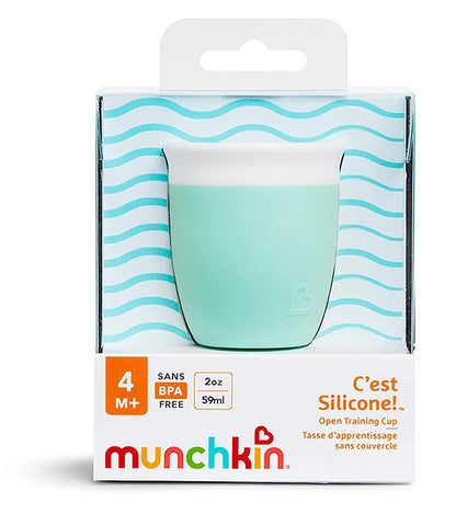 Munchkin C'est Silicone Open Training Cup, 2oz - Mint - 31147