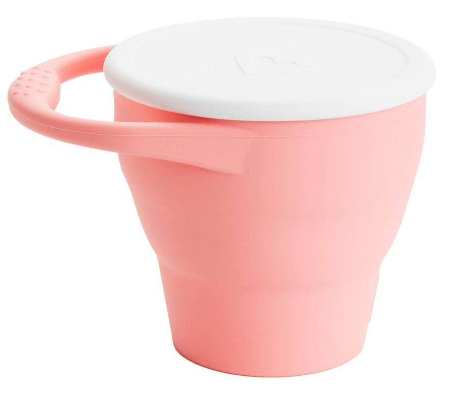 Munchkin C'est Silicone Snack Catcher with Lid - Coral - 38077P