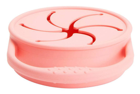 Munchkin C'est Silicone Snack Catcher with Lid - Coral - 38077P