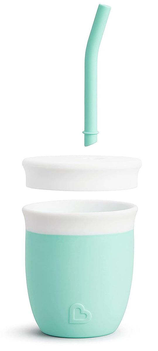 Munchkin C'est Silicone Training Cup with Straw, 4oz - Mint - 31145