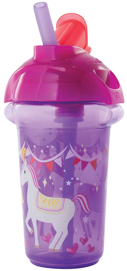 Munchkin Click Lock 9oz Flip Straw Cup - Deco (Colors Vary) - 43844
