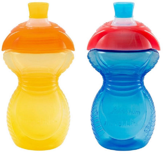 Munchkin Click Lock Bite Proof 9oz Sippy Cups, 2 Pack - Boy - 44167-BOY