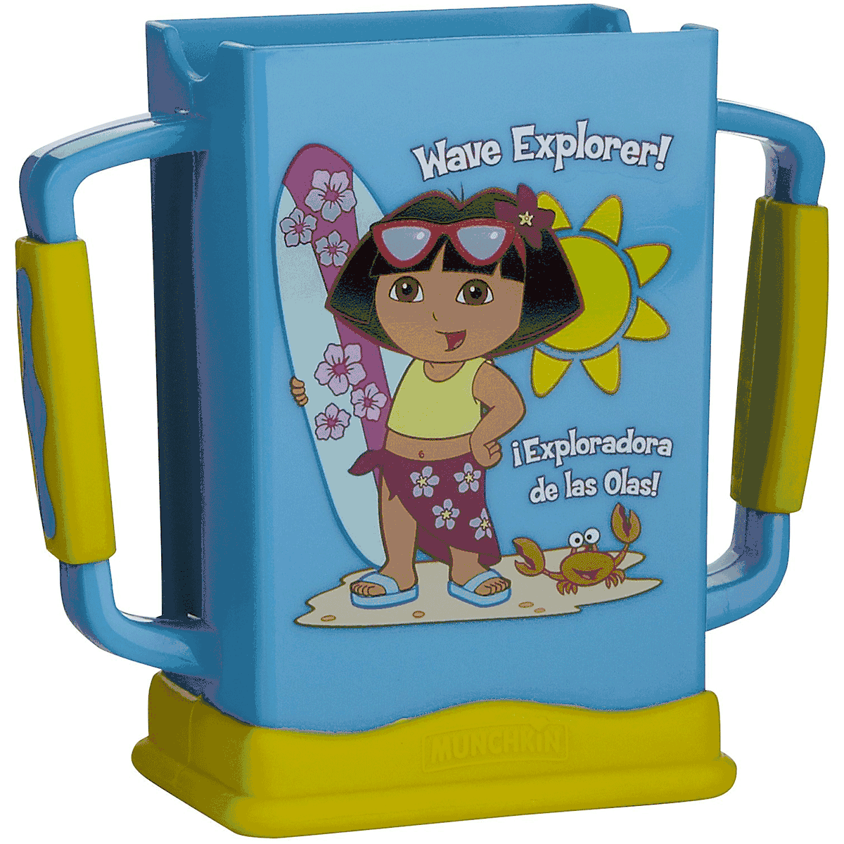 Munchkin Dora the Explorer Grip N Sip Juice Box Carrier in Blue - 82201-BLUE