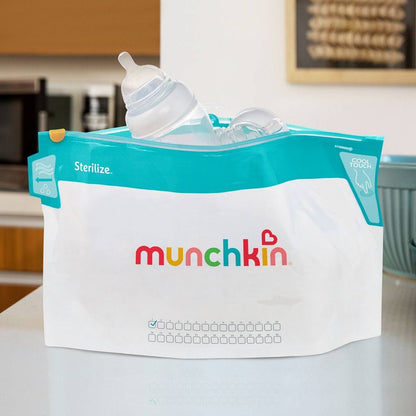 Munchkin Jumbo Bottle Sterilizer Bag, 6 Pack - 17571