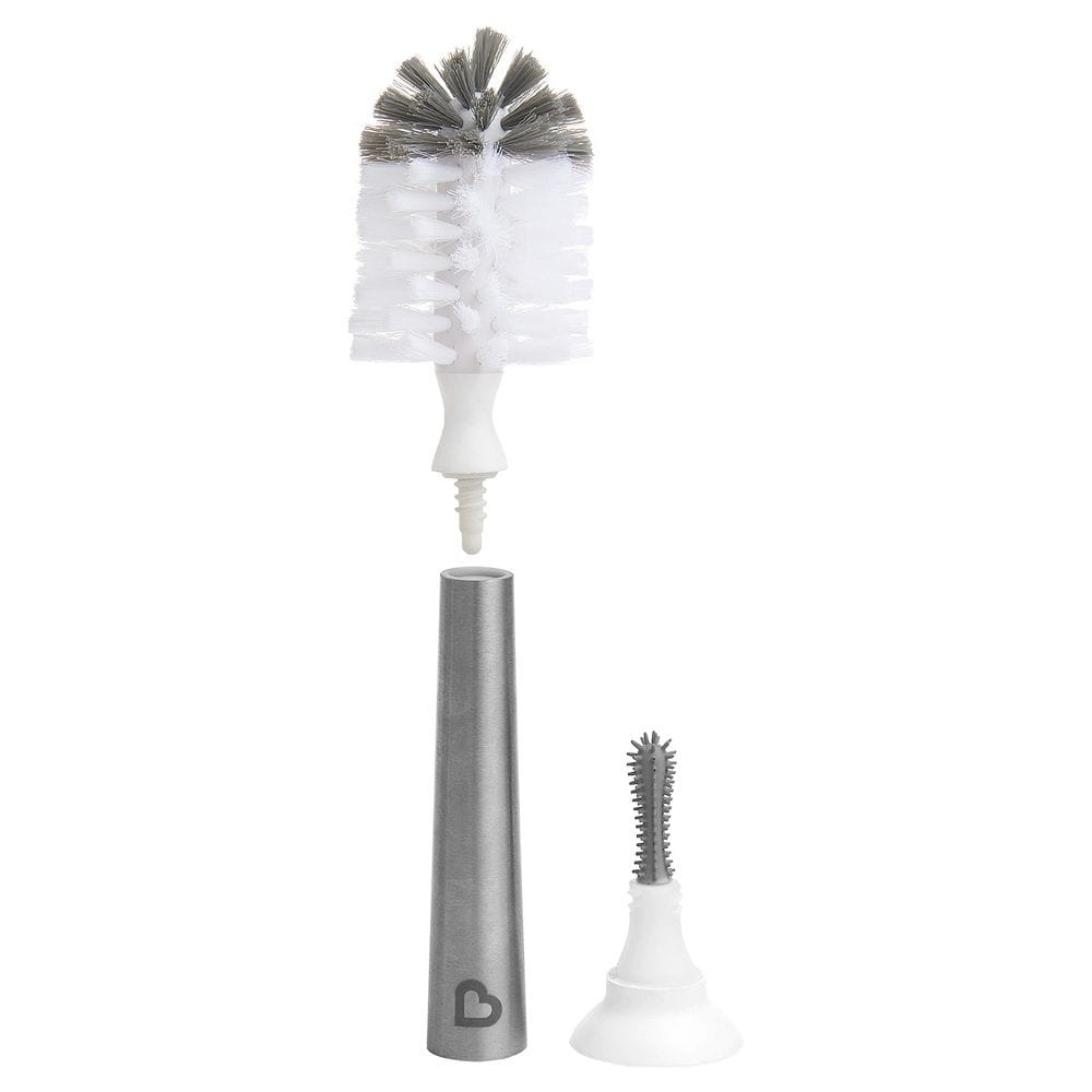 Munchkin Shine Stainless Steel Bottle Brush & Refill Brush Head - 16175002