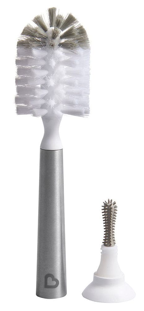 Munchkin Shine Stainless Steel Bottle Brush & Refill Brush Head - 16175002
