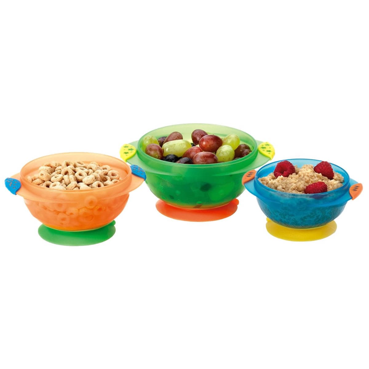 Munchkin Stay-Put Suction Bowls, 3-Pack - 49003