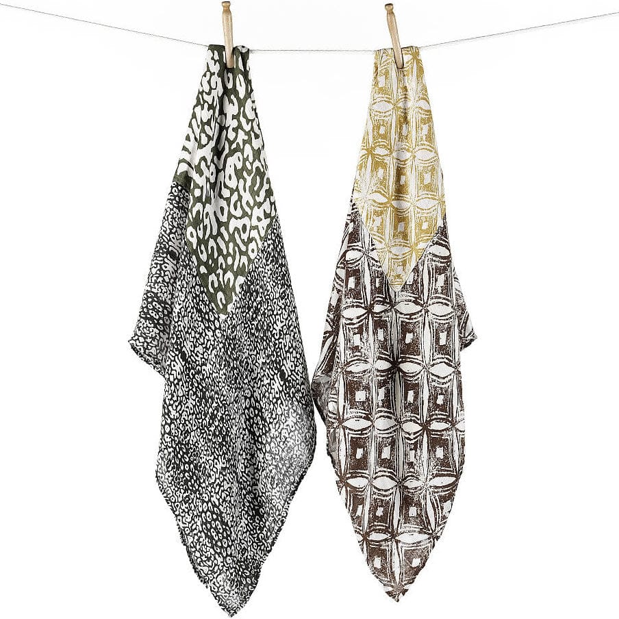 Munchkin Swaddle Angel Blankets - 2pk - Animal/Diamond - 36046