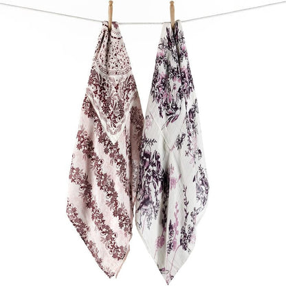 Munchkin Swaddle Angel Blankets - 2pk - Bird Floral/Morning Floral - 36047