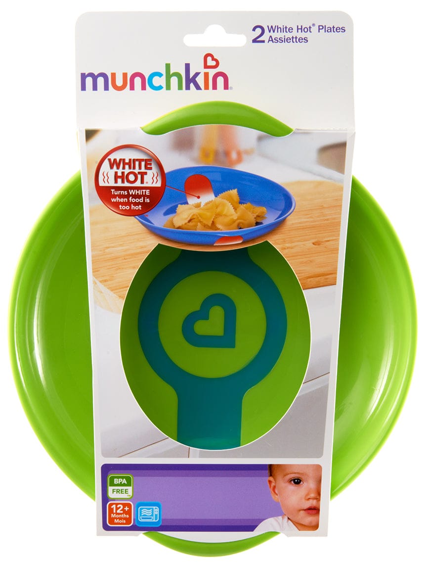 Munchkin White Hot Plates, 2-pk (Colors Vary) - 44717